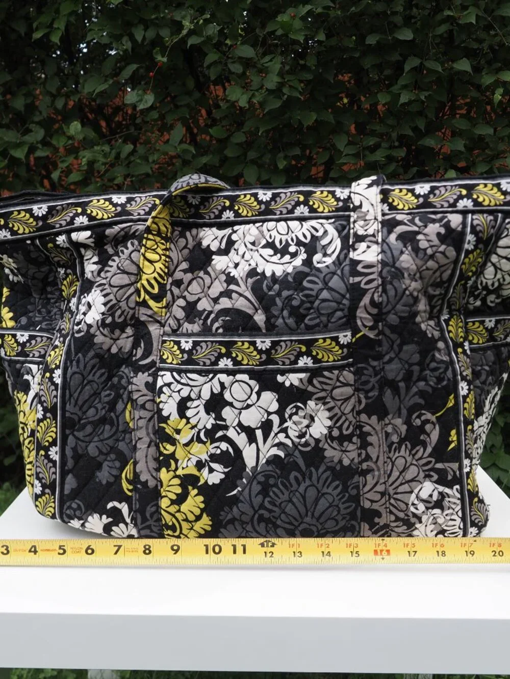 Vera Bradley Retired Baroque Floral Weekender Large Tote Bag